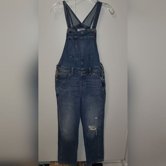 Old Navy Denim Overalls Women Girls Bibs Size XL14-16 country casual comfy trend - Picture 1 of 13